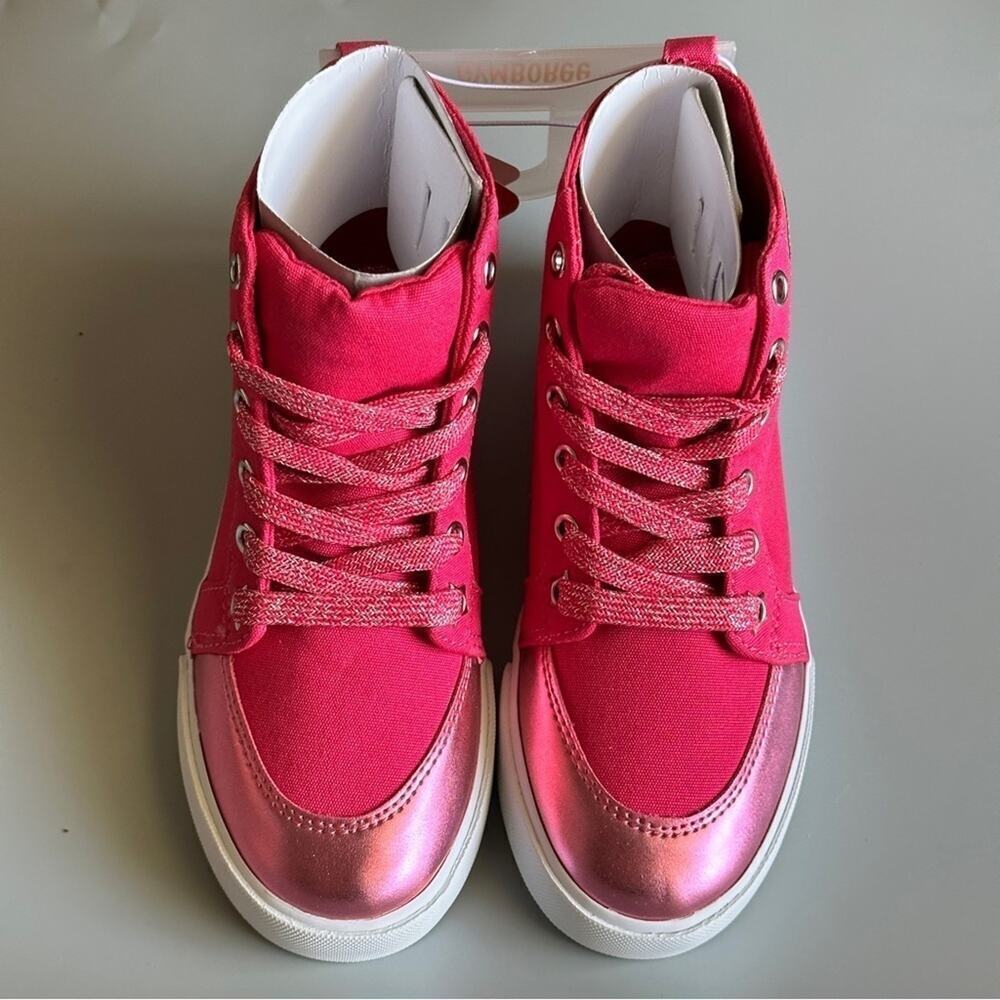 Gymboree Cosmic Club Pink High Tops Sneakers Little Girls Size 13 Brand…